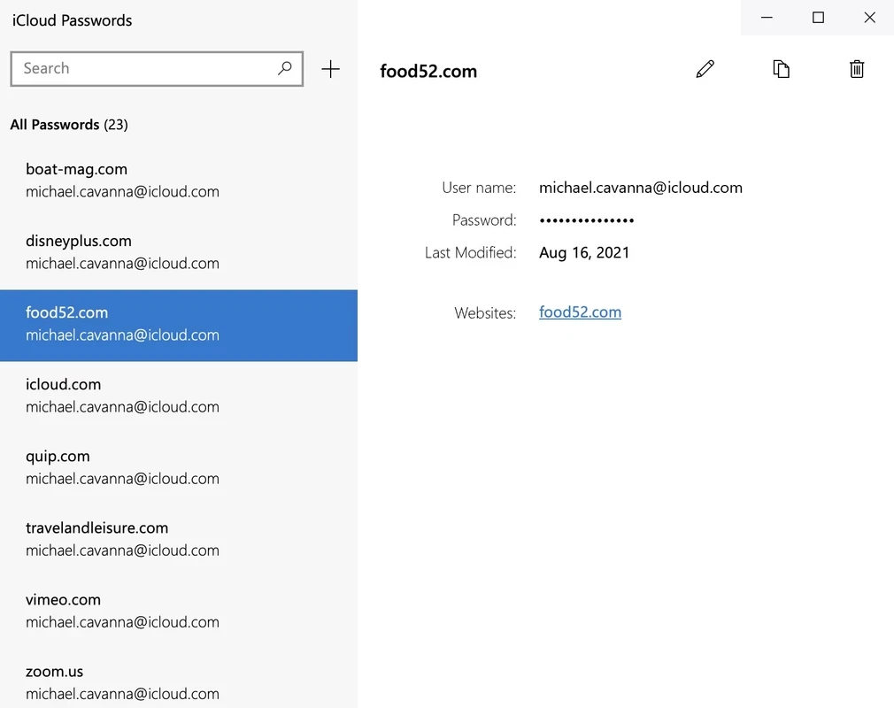 iCloud — Screenshot 1